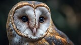 close up of an owl