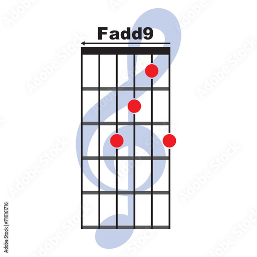 Fadd9  guitar chord icon