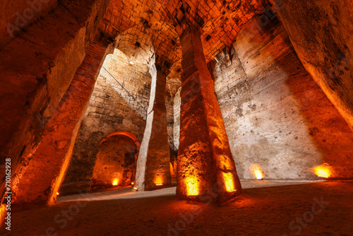 Dara Ancient City. Mesopotamia. Mardin, Turkey.Dara Ancient City, one of the most important settlements of Mesopotamia. The ancient water cistern, was later used as a dungeon.