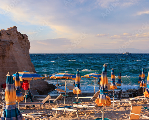 Fototapeta Naklejka Na Ścianę i Meble -  Tropea beach, Calabria, Italy