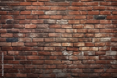 Old red brick wall. Brickwork texture copy space, Old rustic red brick wall, a traditional construction texture..