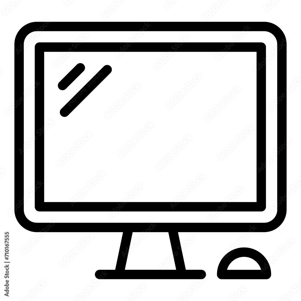 Screen monitor desktop icon