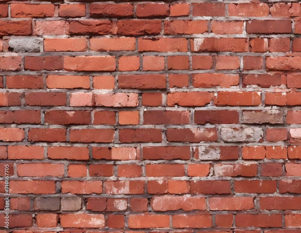 Obraz premium Red brick wall. Texture. Background.
