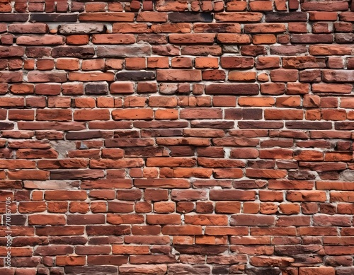 Red brick wall. Texture. Background.