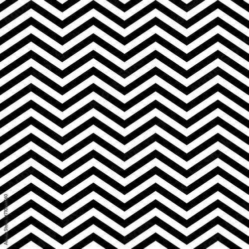 Zigzag lines. Jagged stripes. Seamless surface pattern design with triangular waves ornament. Repeated chevrons wallpaper. Digital paper for page fills, web designing, textile print. Vector art.
