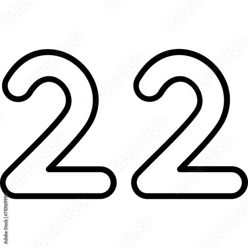 Twenty two Icon