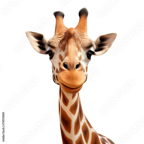 PNG 3d character giraffe isolated on transparent background