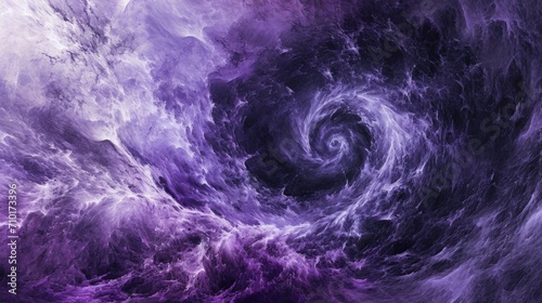 Abstract representation of Ash Wednesday, featuring a swirling vortex of purple and black ashes, dreamlike and imaginative atmosphere