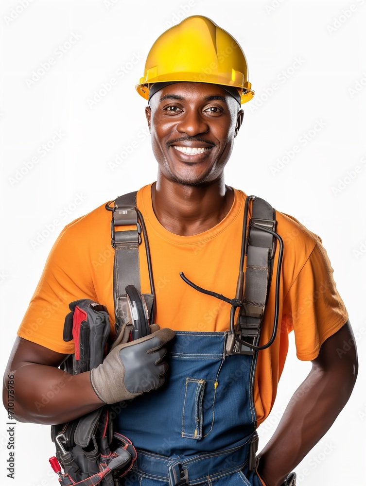 Skilled Male Electrician Fixing Wiring, AI Generated