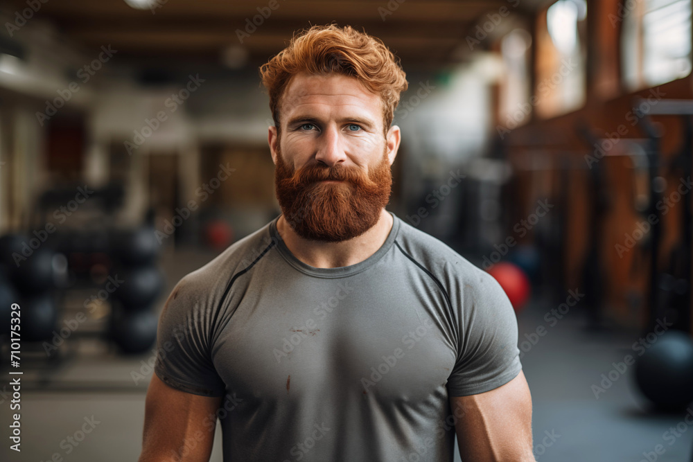 Man with Medicine Ball in Gym Man with Medicine Ball in Gym