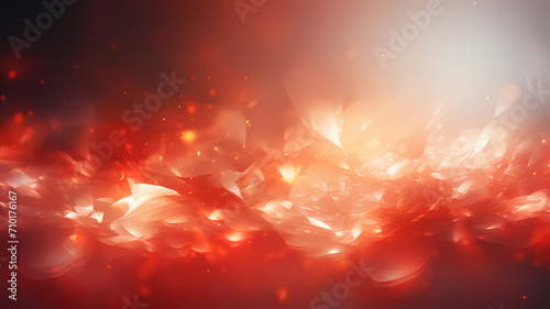 Simplistic red and white light flare background, digital art background photo