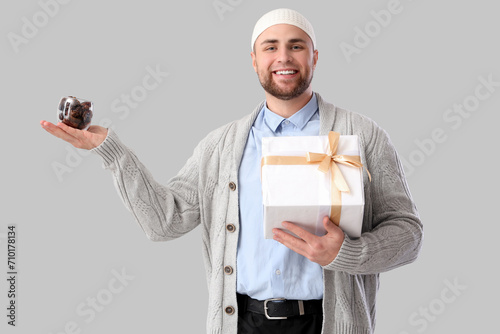 Young Muslim man with dates...