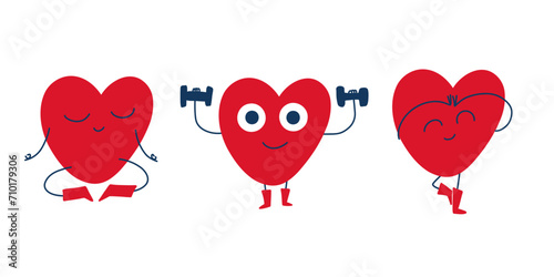 retro cartoon heart