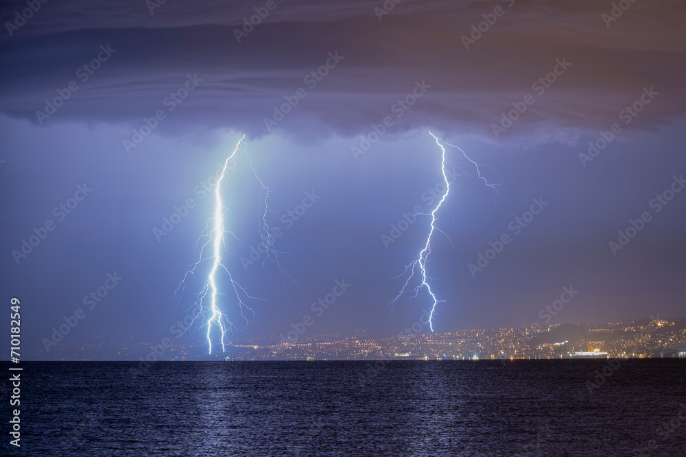Thunderstorm over Rijeka
