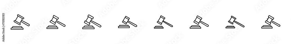 Gavel icon set. judge gavel icon vector. law icon vector. auction hammer Gavel icon set. judge gavel icon vector. law icon vector. auction hammer