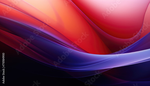 Futuristic abstract red and purple coloured wavy forms background