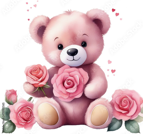 Cute teddy bear for valentine's day
