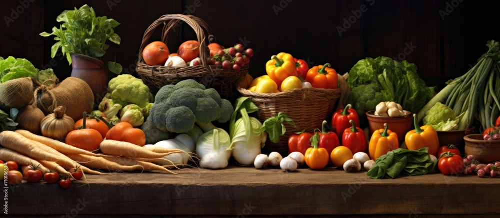Abundance of organic market food choices