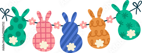 Easter Hanging With Rabbits
