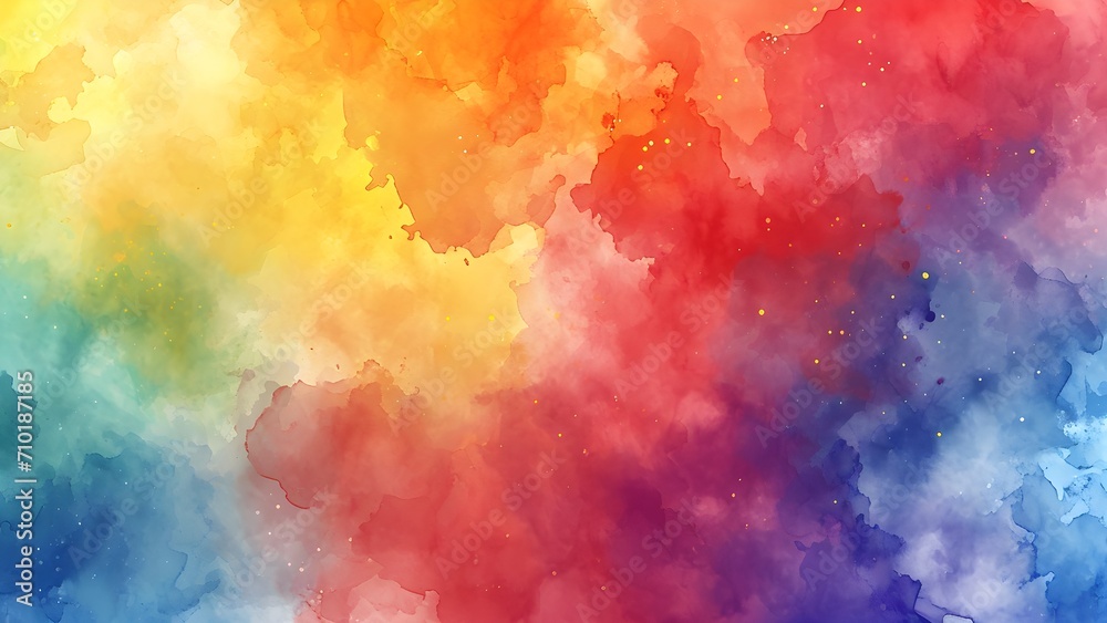  Watercolor background features an abstract pattern.