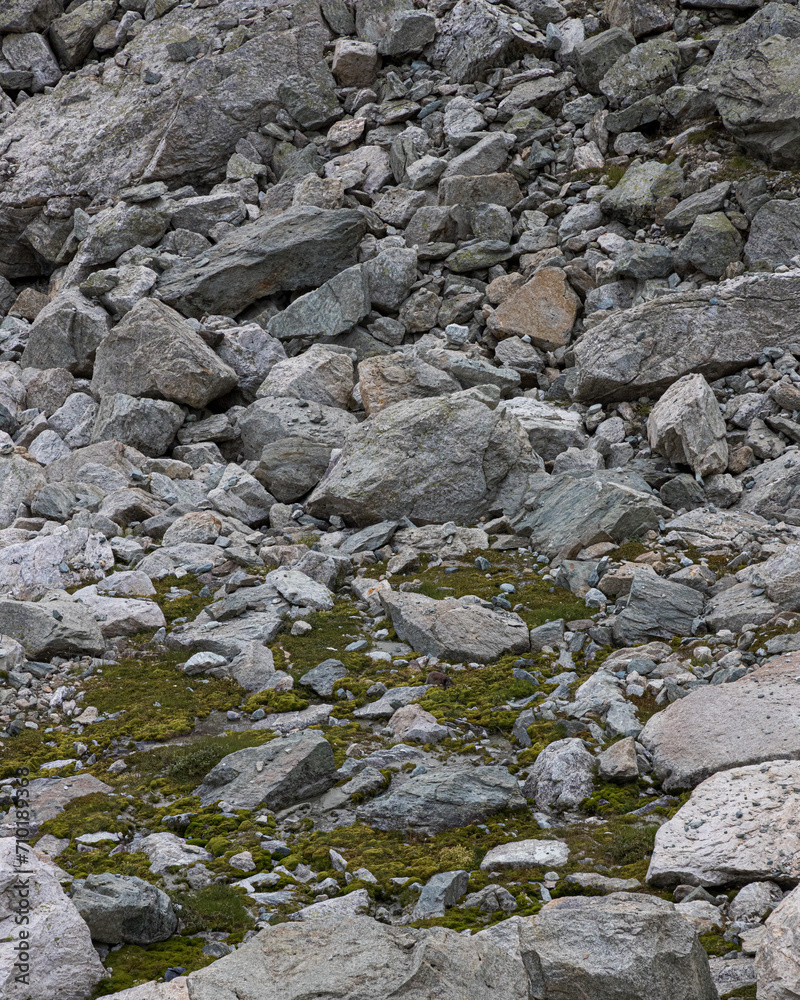 Obraz premium stone wall in the mountains