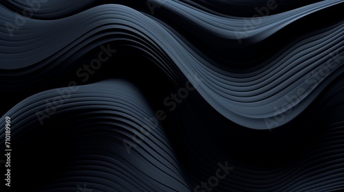 Abstract black and white waved background texture pattern with elegant curves and flowing lines