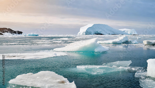 melting Arctic ice sheets  symbolizing the urgent threat of global warming and climate change in our rapidly changing world