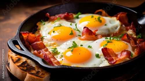 bacon and eggs