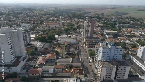 Rolândia Donwton Paraná Brazil drone high altitude 4k central photo