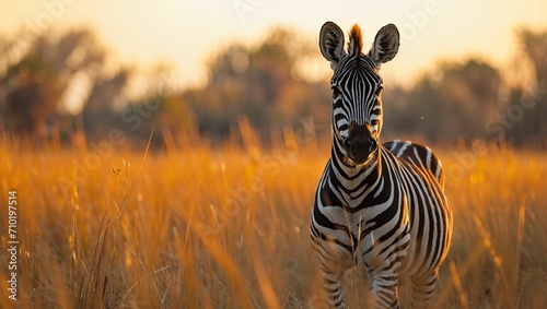 zebra in the wild