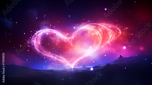 Vibrant Valentine s Day background  hearts background