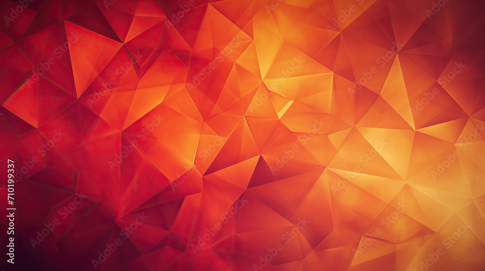 Abstract background with geometric shapes in warm tones like red and orange Abstract background with geometric shapes in warm tones like red and orange
