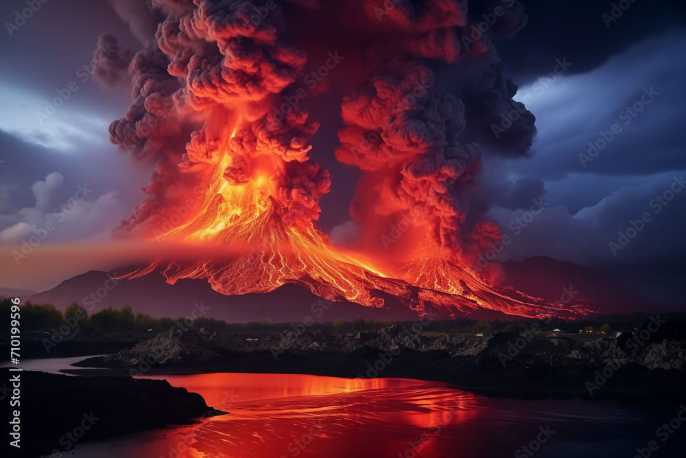The ongoing volcanic eruption in Iceland has offered for some spectacular displays