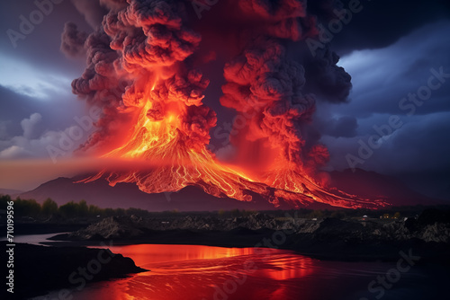 The ongoing volcanic eruption in Iceland has offered for some spectacular displays