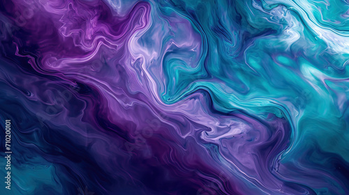 Fluid Dynamics: A background with fluid-like patterns and swirls in shades of purple and teal, resembling the movement of fluids