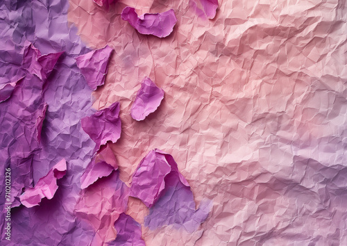 Wallpaper Mural Rose petals on paper background, wedding love and romance card template texture. Trendy flower petals made from abstract handmade paper. Delicate pink and purple colors for modern love by Vita	
 Torontodigital.ca