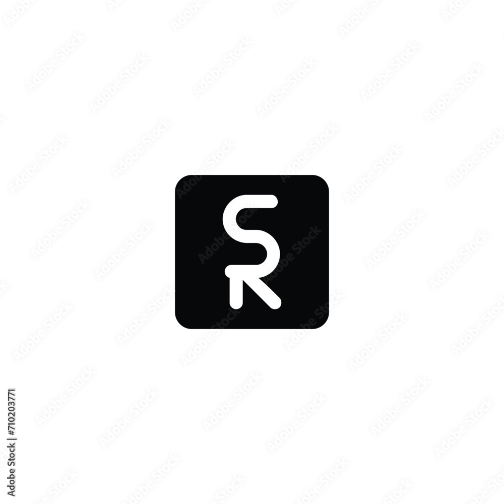 SR, RS, S, R abstract letters logo monogram. SR Letter Initial Logo Design Template Vector Illustration SR, RS, S, R abstract letters logo monogram. SR Letter Initial Logo Design Template Vector Illustration