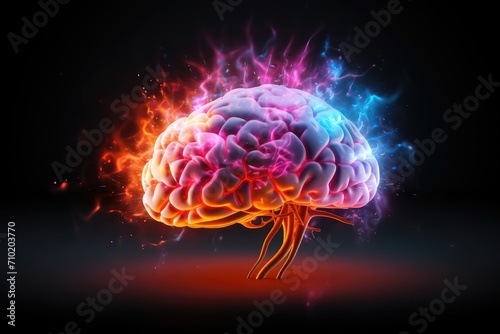 Neuropathic pain fire cranium. Neuroprosthetic advancements and neurorobotic. Neural stem cell therapy grey matter. Realm of neurophenomenology Noggin Colorful Brain Smoke Aid Axon neurofeedback
