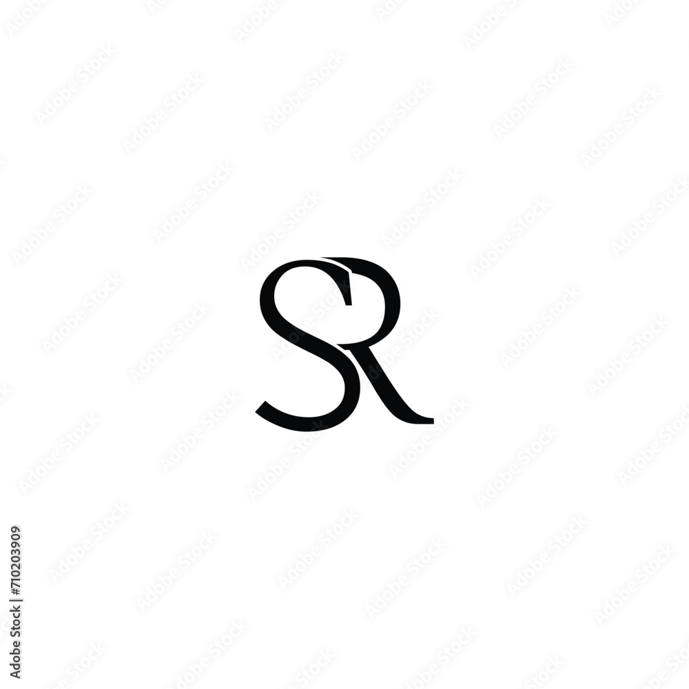SR, RS, S, R abstract letters logo monogram. SR Letter Initial Logo Design Template Vector Illustration SR, RS, S, R abstract letters logo monogram. SR Letter Initial Logo Design Template Vector Illustration