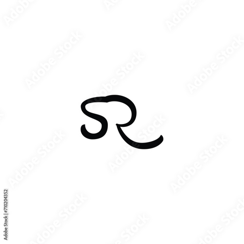 SR  RS  S  R abstract letters logo monogram. SR Letter Initial Logo Design Template Vector Illustration