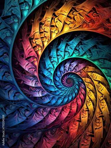 Fractal Spirals Wall Art: Where Mathematics Meets Artistry