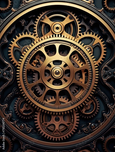 Mechanical Gears | Wall Prints Clockwork Intricacy