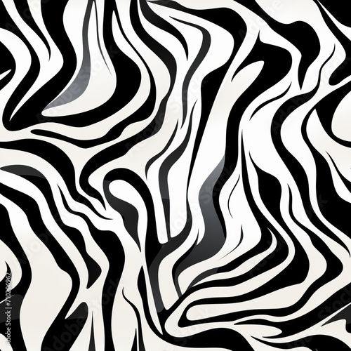 Trendy zebra skin pattern background vector seamless geometric design for fashion projects
