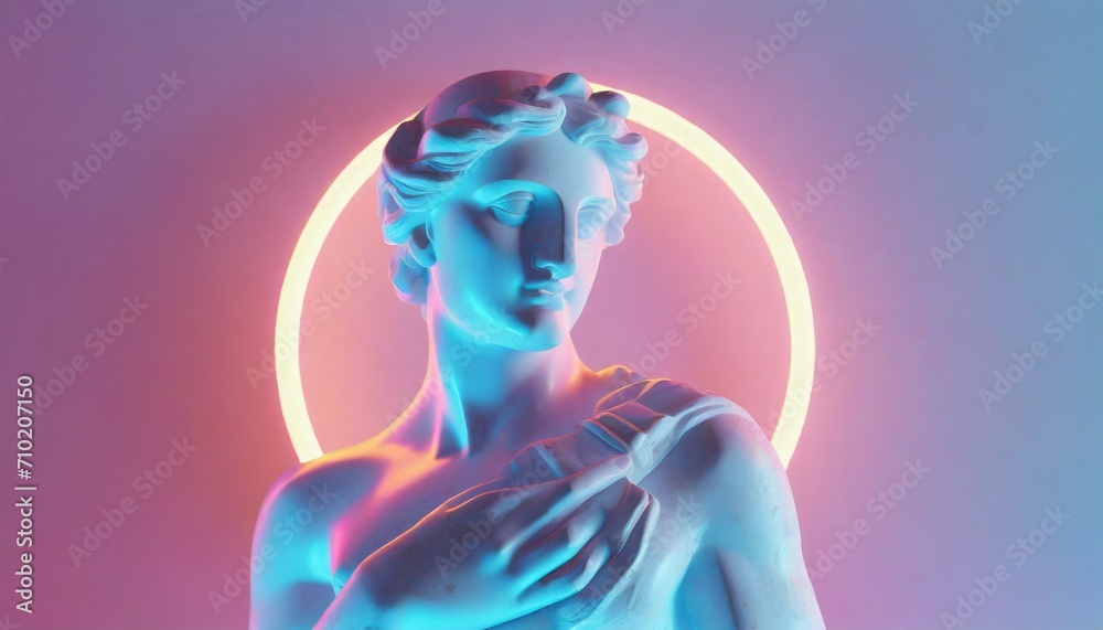 Statue vapor wave background concept
Statue vapor wave background concept