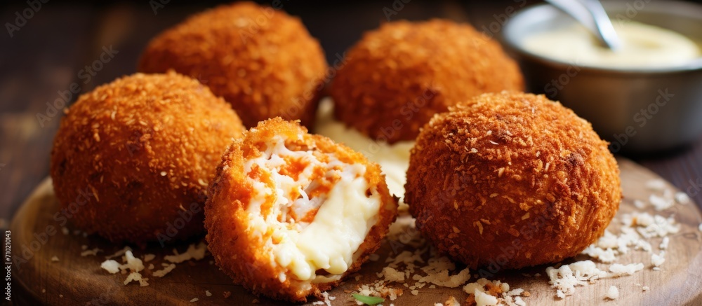 Italian street food called suppli Italian street food called suppli