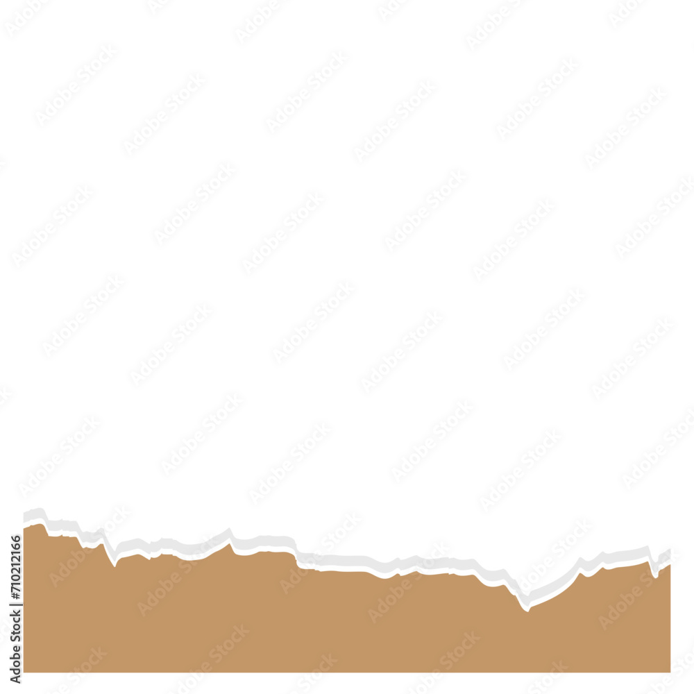 Obraz premium Torn Paper Footer