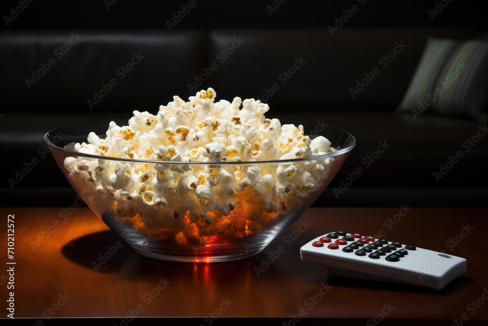 Relaxing at Home with a Classic Cinema Snack and Modern Entertainment: Relaxing at Home with a Classic Cinema Snack and Modern Entertainment:
