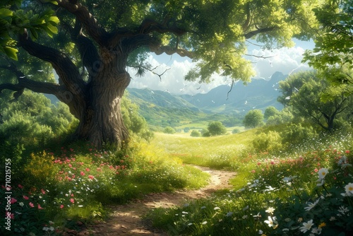Fantasy Nature Landscape Background