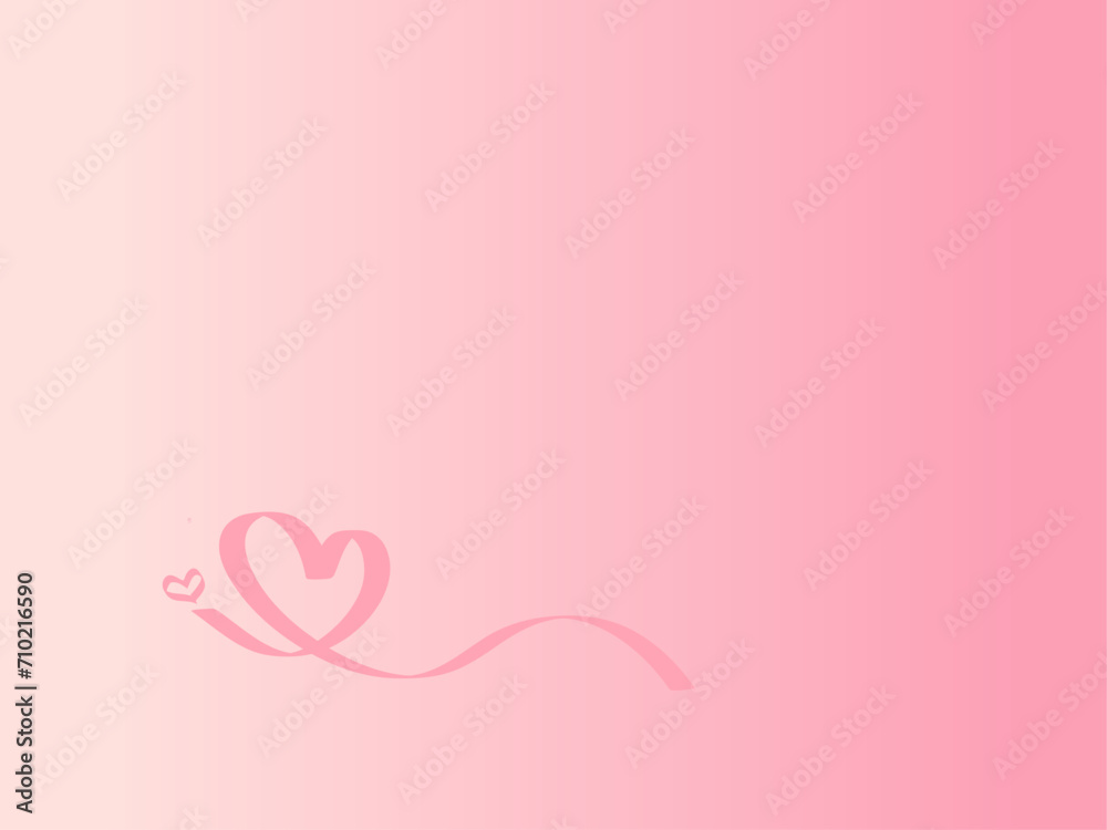 red, pink, white background with heart for Valentine's Day