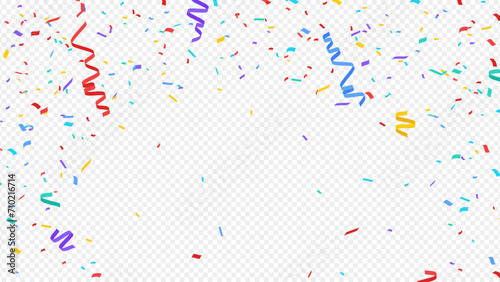 Colorful confetti celebration background